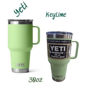 YETI Rambler 30 oz Key Lime BPA Free Travel Mug New